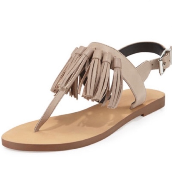 Rebecca Minkoff Erin Tassel Sandal in Sand Size 9.5 - Picture 1 of 7